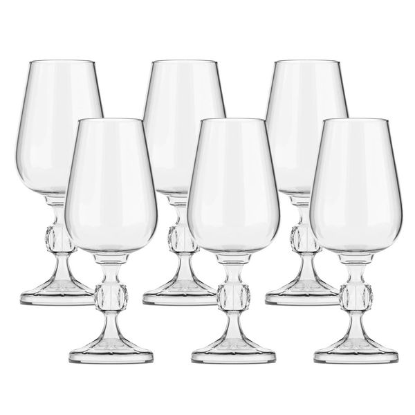 Conjunto de 6 Tacas de Vidro Cazza Dover 275ml b